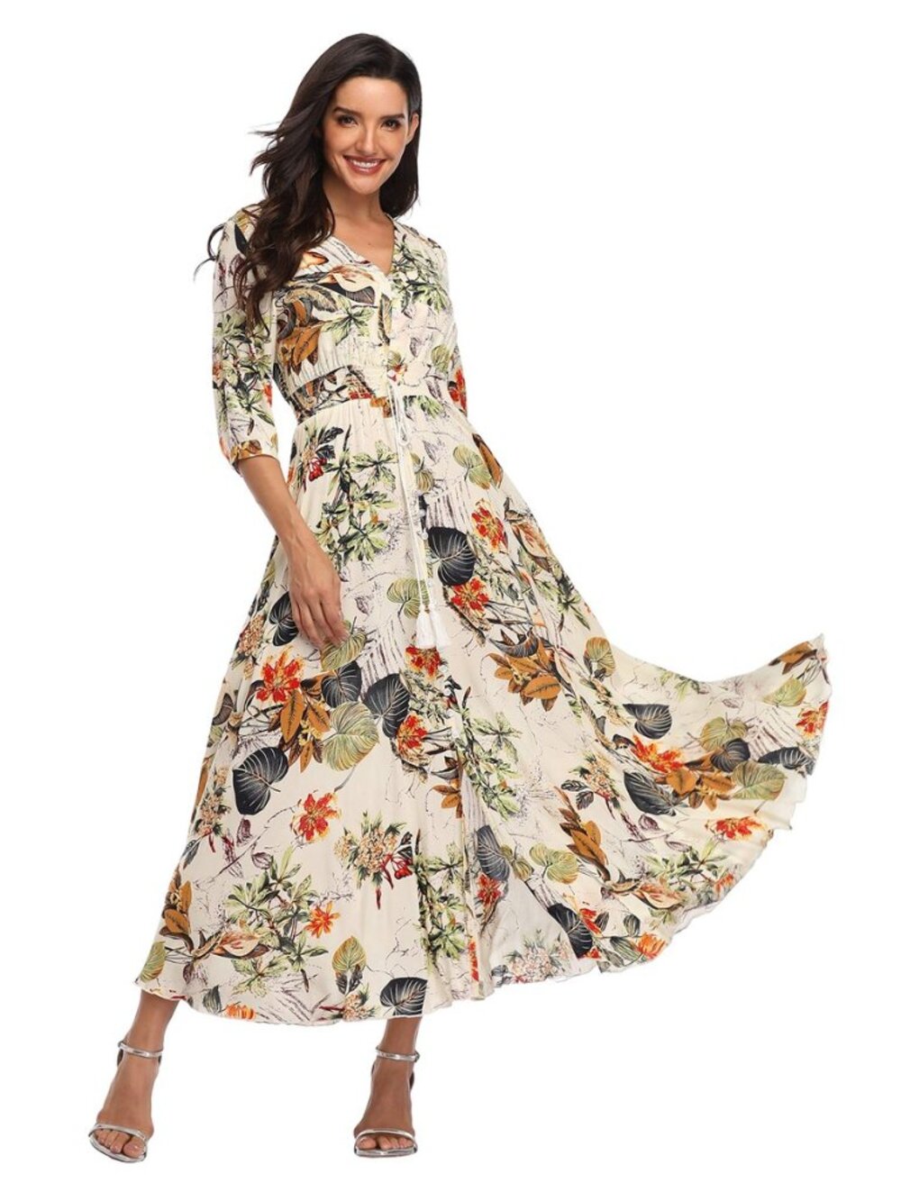 Women Summer Dresses Maxi Dress Casual 2026 Bohemian